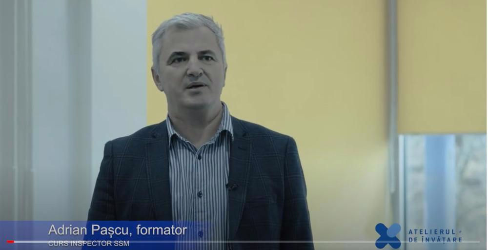 Adrian Pașcu formator Inspector SSM Bistrița