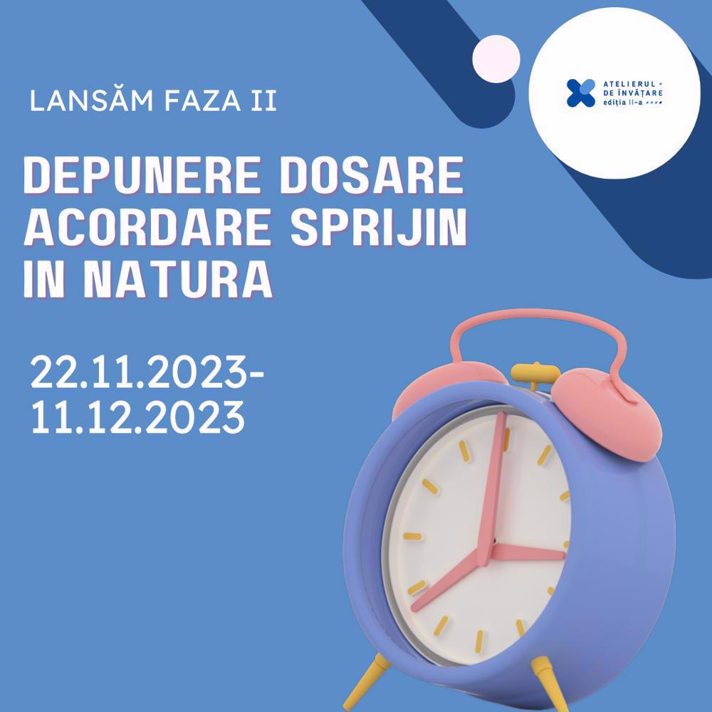 Anunț privind  deschiderea fazei II a perioadei de depunere a dosarelor  pentru acordarea sprijinului în natură
