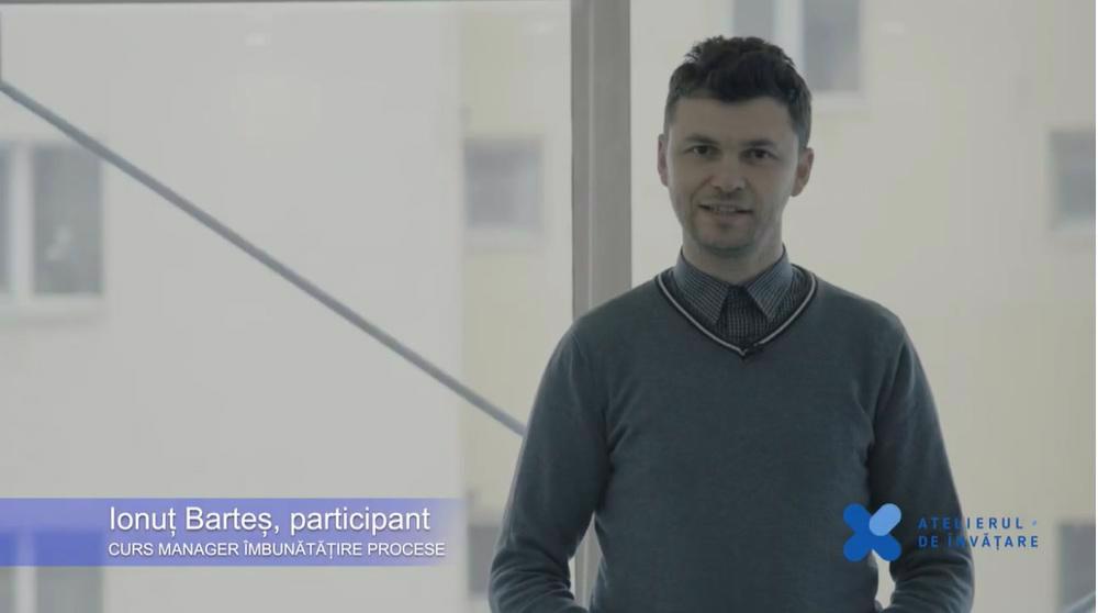 Ionuț Barteș participant Manager îmbunătățire procese