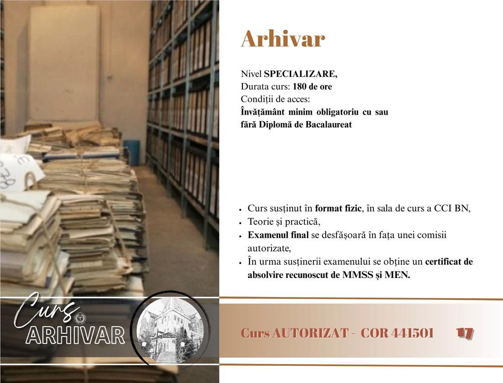 Curs arhivar