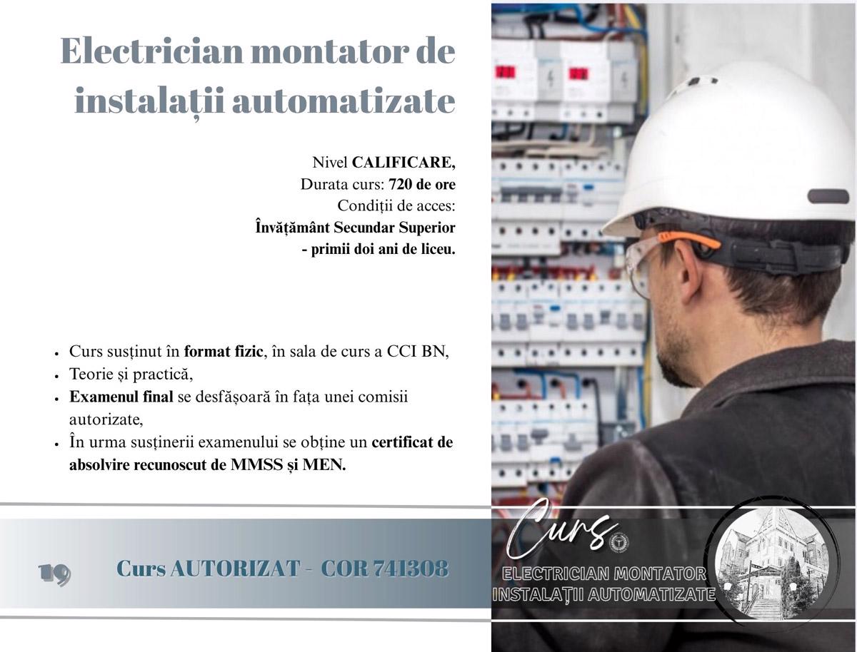 Curs electrician montator instalatii automatizate