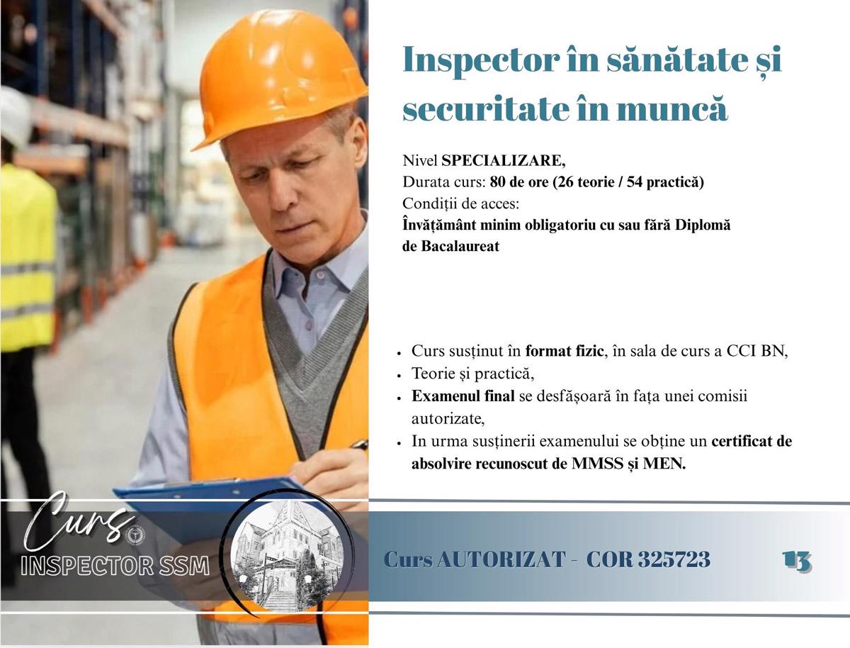 Curs inspector sanatate si securitate in munca