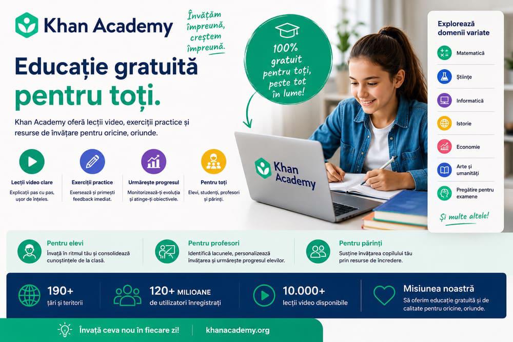 Khan Academy – educație gratuită pentru toți