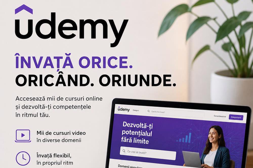Udemy – o platformă flexibilă pentru învățarea online